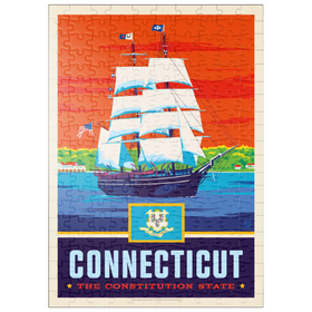 Darstellung des Puzzle Motivs Connecticut: The Constitution State - Puzzleteile: 200