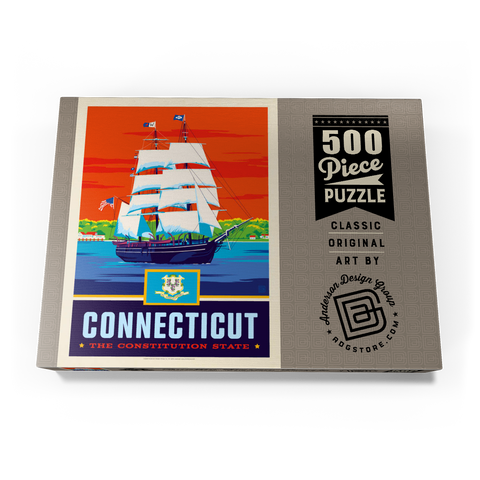 Connecticut: The Constitution State 500 Puzzle Schachtel Ansicht3