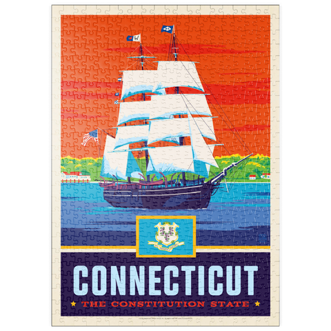 puzzleplate Connecticut: The Constitution State 500 Puzzle