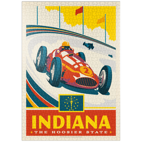 Darstellung des Puzzle Motivs Indiana: The Hoosier State - Puzzleteile: 1000