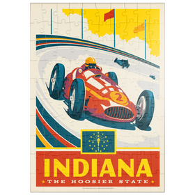 Darstellung des Puzzle Motivs Indiana: The Hoosier State - Puzzleteile: 100