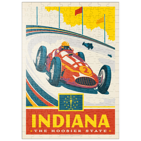 Darstellung des Puzzle Motivs Indiana: The Hoosier State - Puzzleteile: 200