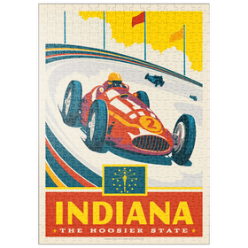 Darstellung des Puzzle Motivs Indiana: The Hoosier State - Puzzleteile: 500