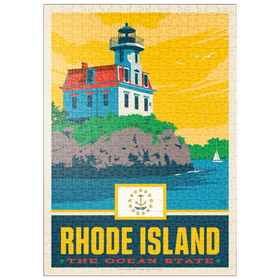 Darstellung des Puzzle Motivs Rhode Island: The Ocean State - Puzzleteile: 500