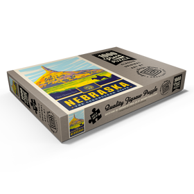 Alternative Darstellung des Puzzle-Motivs Nebraska: The Cornhusker State – Puzzleteile: 1000