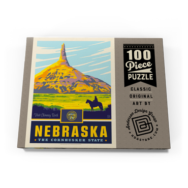 Nebraska: The Cornhusker State 100 Puzzle Schachtel Ansicht3