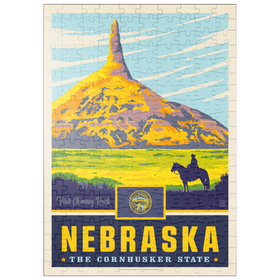 Darstellung des Puzzle Motivs Nebraska: The Cornhusker State - Puzzleteile: 200