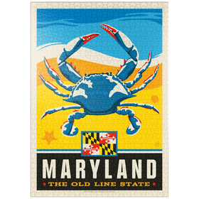 Darstellung des Puzzle-Motivs Maryland: The Old Line State – Puzzleteile: 1000