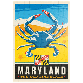 Darstellung des Puzzle Motivs Maryland: The Old Line State - Puzzleteile: 100