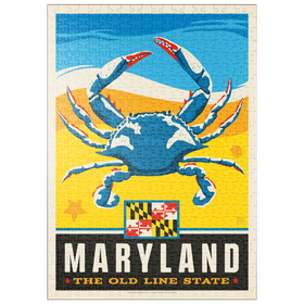 Darstellung des Puzzle Motivs Maryland: The Old Line State - Puzzleteile: 500