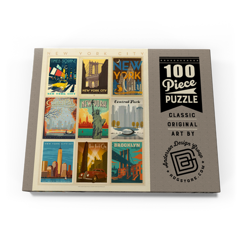 New York City: Multi-Image Print - Edition 1, Vintage Poster 100 Puzzle Schachtel Ansicht3