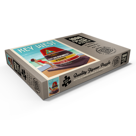 Darstellung des Puzzle Motivs Key West, Florida, Vintage Poster - Puzzleteile: 1000