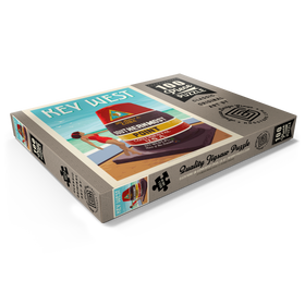 Darstellung des Puzzle Motivs Key West, Florida, Vintage Poster - Puzzleteile: 100