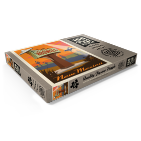 Darstellung des Puzzle Motivs Roswell, New Mexico, Vintage Poster - Puzzleteile: 100