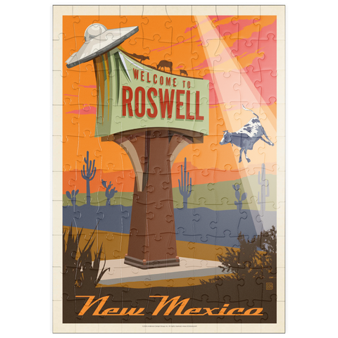 puzzleplate Roswell, New Mexico, Vintage Poster 100 Puzzle