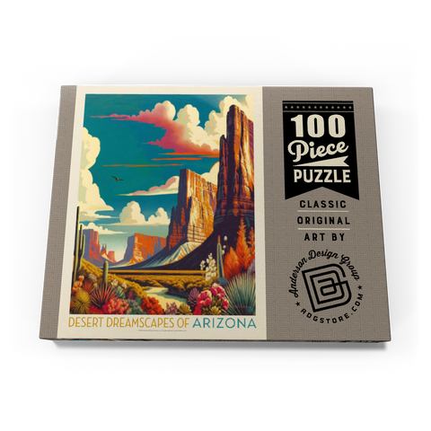 Arizona: Desert Dreamscape, Vintage Poster 100 Puzzle Schachtel Ansicht3