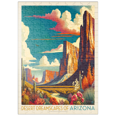 puzzleplate Arizona: Desert Dreamscape, Vintage Poster 200 Puzzle
