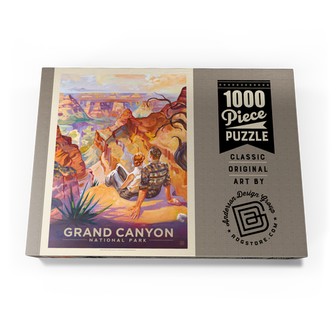 Grand Canyon National Park: A Grand Vista, Vintage Poster 1000 Puzzle Schachtel Ansicht3