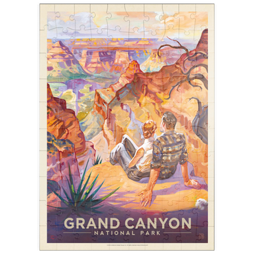 puzzleplate Grand Canyon National Park: A Grand Vista, Vintage Poster 100 Puzzle
