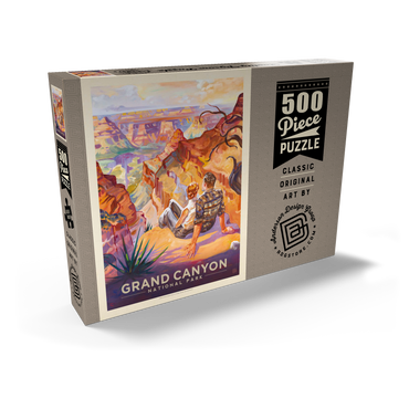 Grand Canyon National Park: A Grand Vista, Vintage Poster 500 Puzzle Schachtel Ansicht2