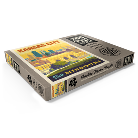 Darstellung des Puzzle Motivs Missouri: Kansas City, Union Station, Vintage Poster - Puzzleteile: 200