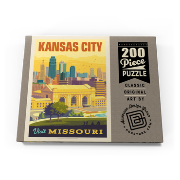 Missouri: Kansas City, Union Station, Vintage Poster 200 Puzzle Schachtel Ansicht3