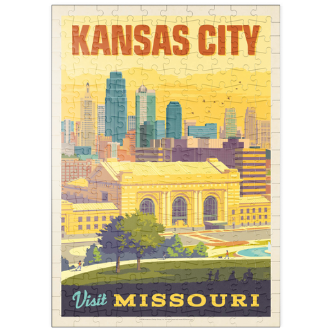 puzzleplate Missouri: Kansas City, Union Station, Vintage Poster 200 Puzzle