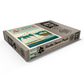 Darstellung des Puzzle Motivs Acadia National Park: Bass Harbor Head, Vintage Poster - Puzzleteile: 1000