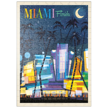 puzzleplate Miami, FL: South Beach (Mod Design), Vintage Poster 200 Puzzle