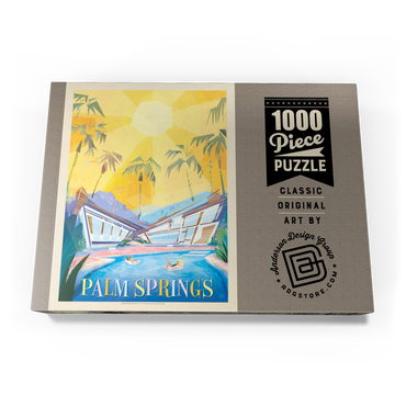 Palm Springs, CA (Mod Design), Vintage Poster 1000 Puzzle Schachtel Ansicht3