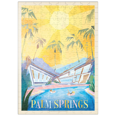 puzzleplate Palm Springs, CA (Mod Design), Vintage Poster 200 Puzzle