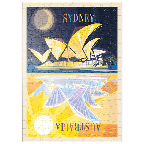 puzzleplate Australia: Sydney Opera House (Mod Design), Vintage Poster 200 Puzzle
