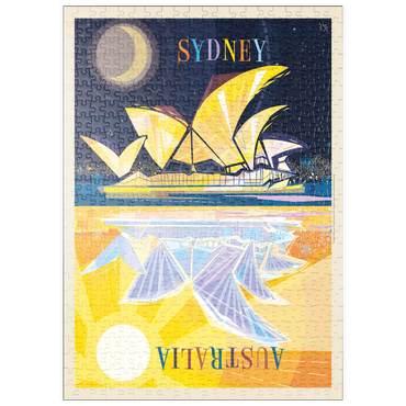 puzzleplate Australia: Sydney Opera House (Mod Design), Vintage Poster 500 Puzzle