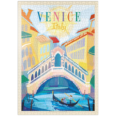 puzzleplate Italy, Venice: (Mod Design), Vintage Poster 1000 Puzzle