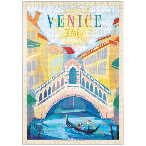 puzzleplate Italy, Venice: (Mod Design), Vintage Poster 1000 Puzzle