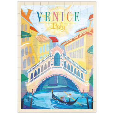 puzzleplate Italy, Venice: (Mod Design), Vintage Poster 100 Puzzle