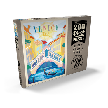 Italy, Venice: (Mod Design), Vintage Poster 200 Puzzle Schachtel Ansicht2