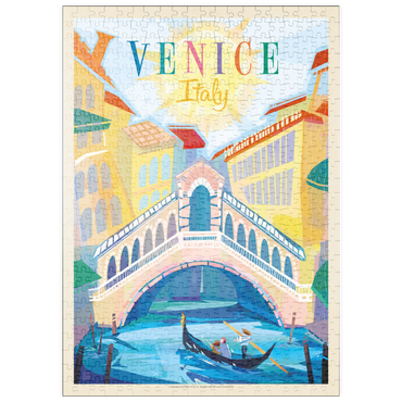 puzzleplate Italy, Venice: (Mod Design), Vintage Poster 500 Puzzle