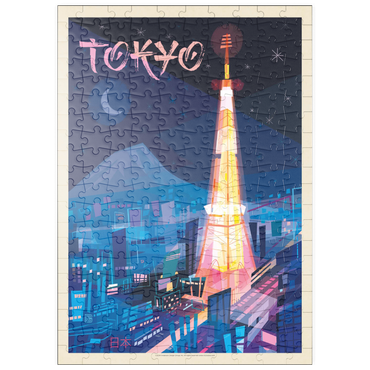 puzzleplate Japan: Tokyo (Mod Design), Vintage Poster 200 Puzzle