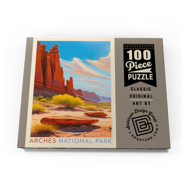 Arches National Park: Park Avenue Trailhead, Vintage Poster 100 Puzzle Schachtel Ansicht3