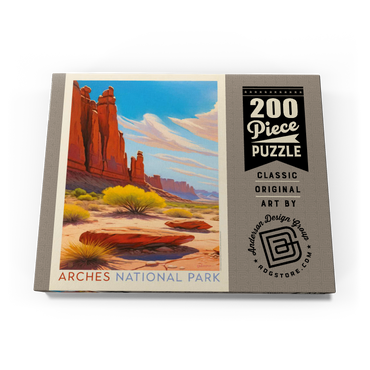 Arches National Park: Park Avenue Trailhead, Vintage Poster 200 Puzzle Schachtel Ansicht3