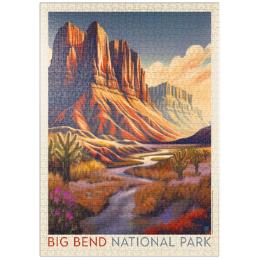 puzzleplate Big Bend National Park: Wonderland, Vintage Poster 1000 Puzzle