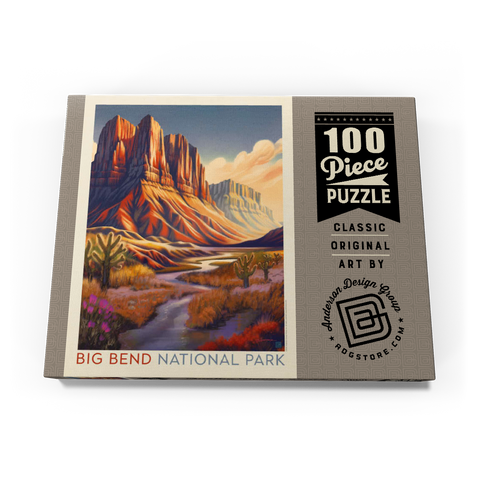 Big Bend National Park: Wonderland, Vintage Poster 100 Puzzle Schachtel Ansicht3