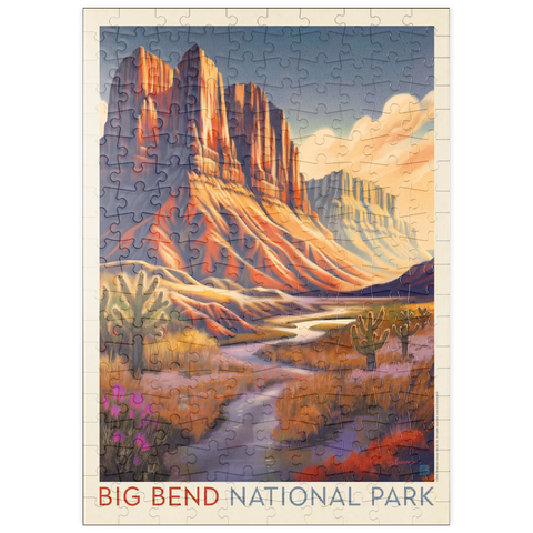 puzzleplate Big Bend National Park: Wonderland, Vintage Poster 200 Puzzle