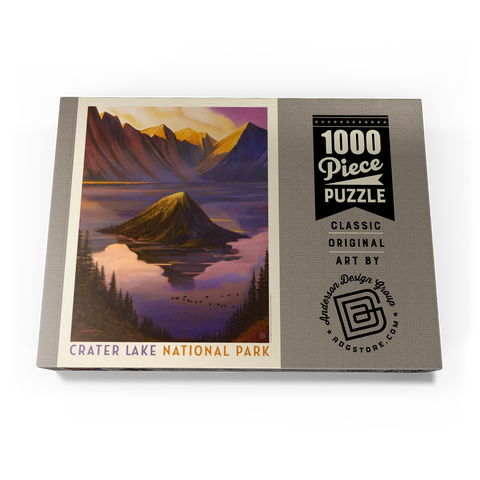 Crater Lake National Park: Morning Glory, Vintage Poster 1000 Puzzle Schachtel Ansicht3