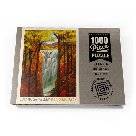 Cuyahoga Valley National Park: Autumn Glory, Vintage Poster 1000 Puzzle Schachtel Ansicht3