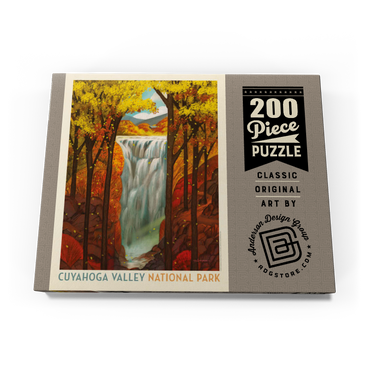 Cuyahoga Valley National Park: Autumn Glory, Vintage Poster 200 Puzzle Schachtel Ansicht3