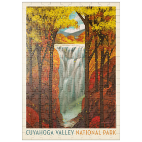 Darstellung des Puzzle Motivs Cuyahoga Valley National Park: Autumn splendor, vintage poster - Puzzleteile: 200
