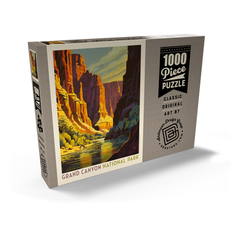 Grand Canyon National Park: Refreshing Shade, Vintage Poster 1000 Puzzle Schachtel Ansicht2