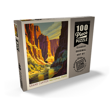 Grand Canyon National Park: Refreshing Shade, Vintage Poster 100 Puzzle Schachtel Ansicht2